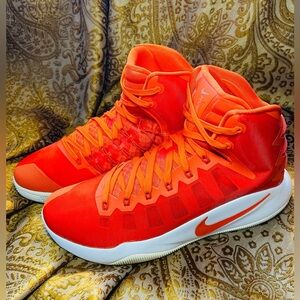 NIKE HYPERDUNK 2016 Men’s Bright Orange High-Top Basketball Shoes
